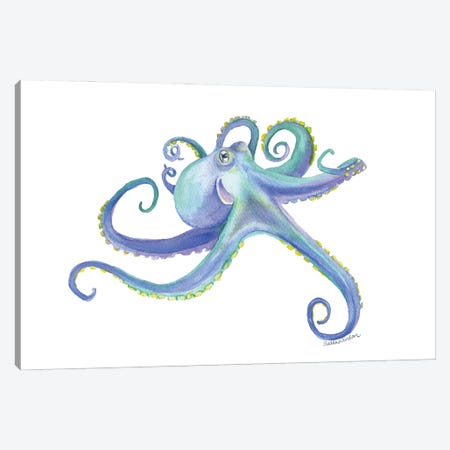 Purple Octopus Canvas Print #SWO105} by Susan Windsor Canvas Art