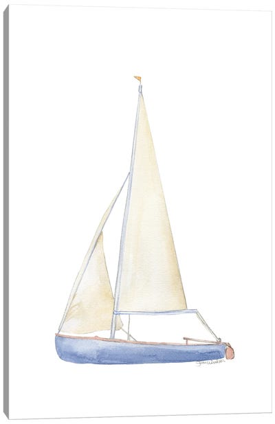 Sailboat I Canvas Art Print - Susan Windsor
