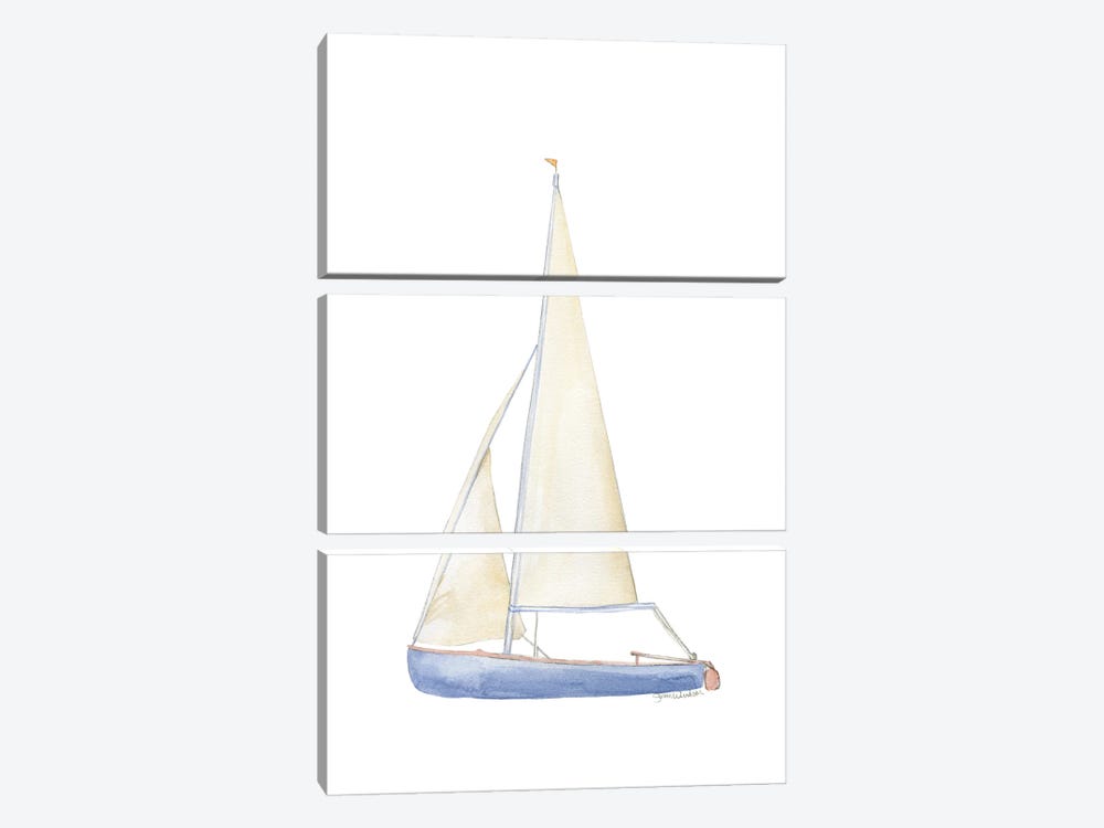 Sailboat I by Susan Windsor 3-piece Art Print