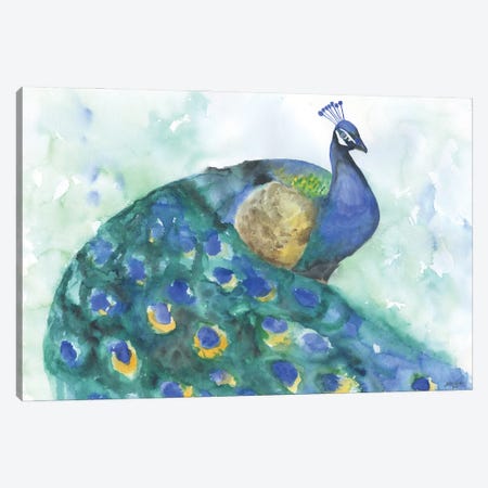 Peacock I Canvas Print #SWO10} by Susan Windsor Canvas Art Print
