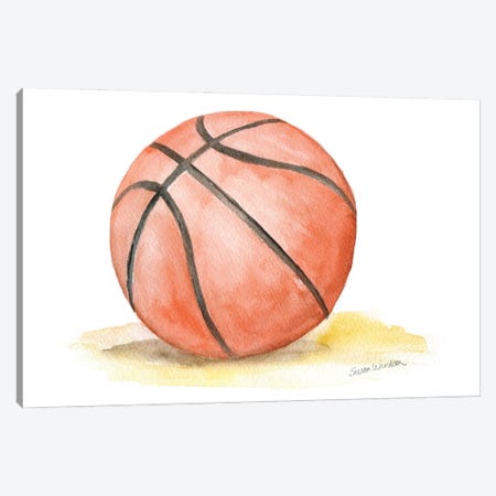 Basketball Canvas Print #SWO110} by Susan Windsor Canvas Art