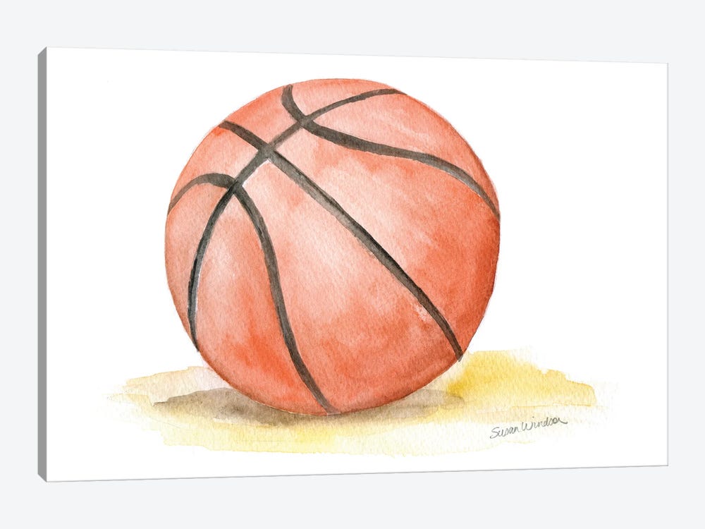 Basketball by Susan Windsor 1-piece Canvas Wall Art