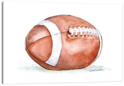 Football Canvas Art Print - Susan Windsor