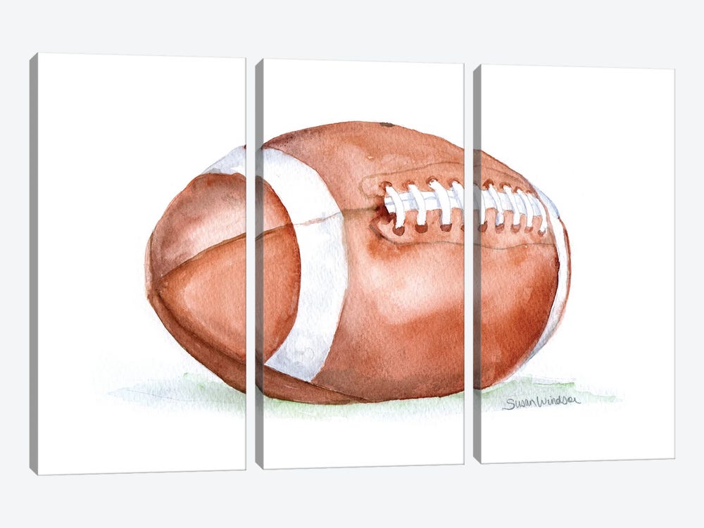 Football by Susan Windsor 3-piece Art Print