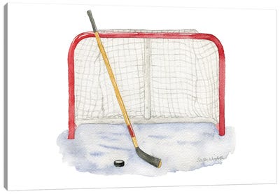Hockey Canvas Art Print - Susan Windsor