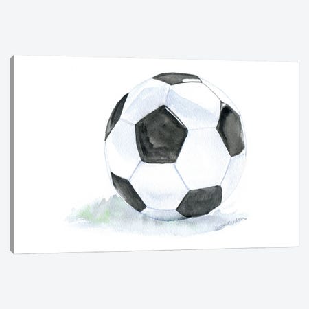 Soccer Canvas Print #SWO115} by Susan Windsor Canvas Art Print