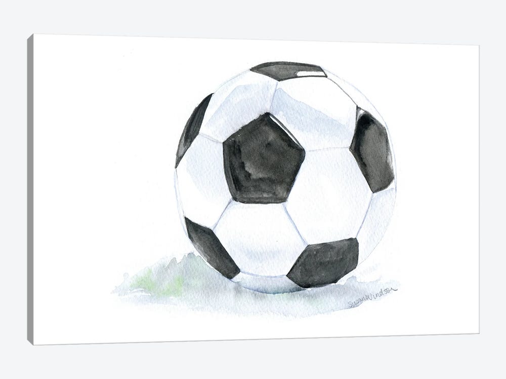Soccer by Susan Windsor 1-piece Canvas Art Print