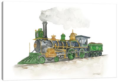 Steam Engine Train Canvas Art Print - Susan Windsor