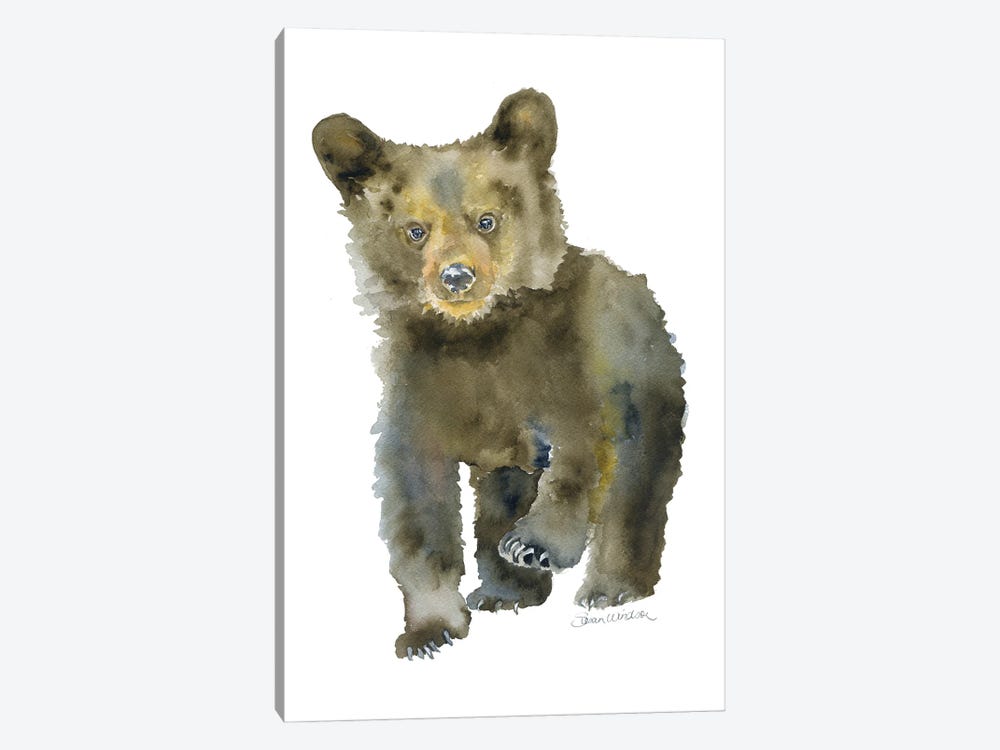 Black Bear Cub Walking by Susan Windsor 1-piece Canvas Art Print