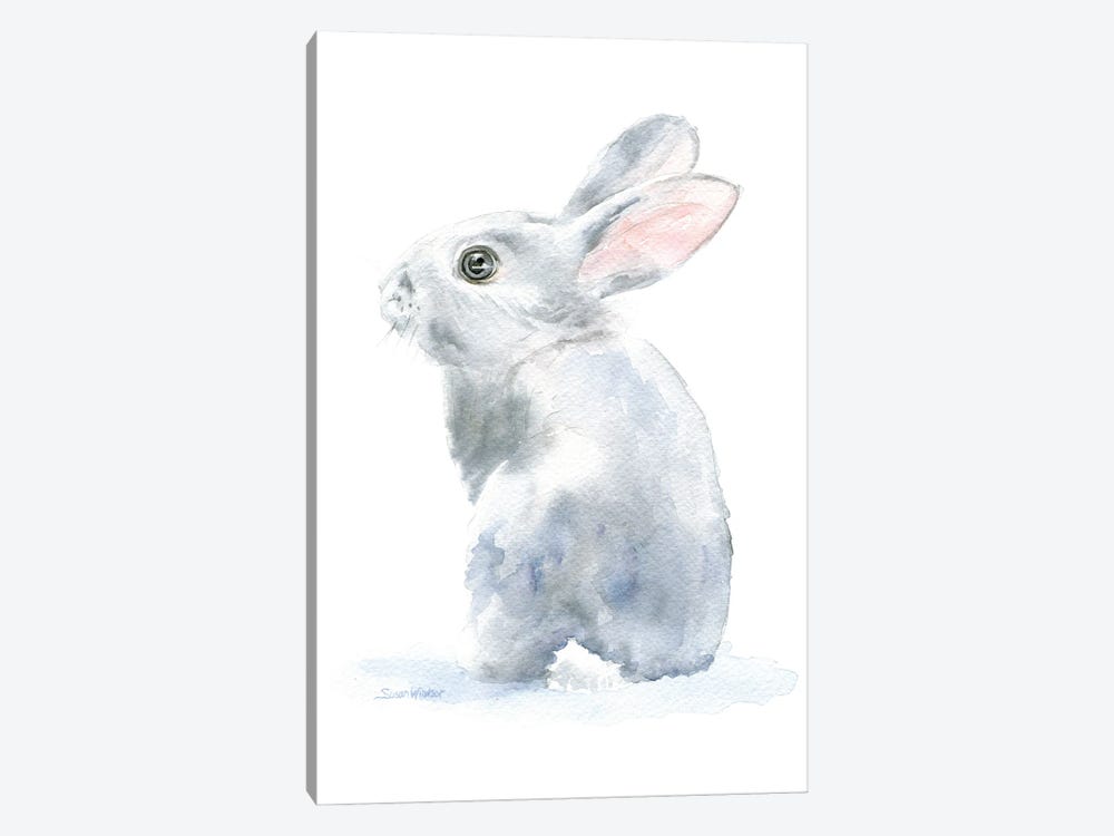 Gray Bunny Rabbit II by Susan Windsor 1-piece Canvas Art Print