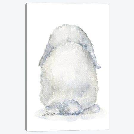 Gray Mini Lop Rabbit Tail Canvas Print #SWO137} by Susan Windsor Canvas Art Print