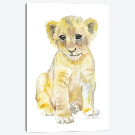 Lion Cub Canvas Print #SWO17} by Susan Windsor Canvas Wall Art