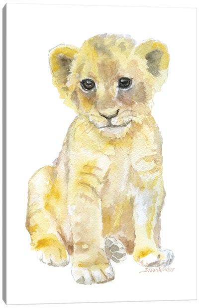 Lion Cub Canvas Art Print - Susan Windsor