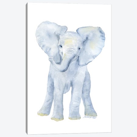 Elephant Baby Canvas Print #SWO19} by Susan Windsor Art Print
