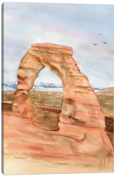 Arches National Park Utah Canvas Art Print - Delicate Arch