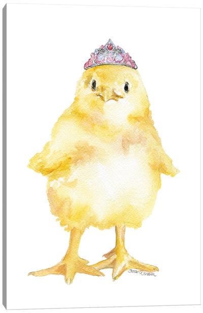 Tiara Chick Canvas Art Print - Susan Windsor