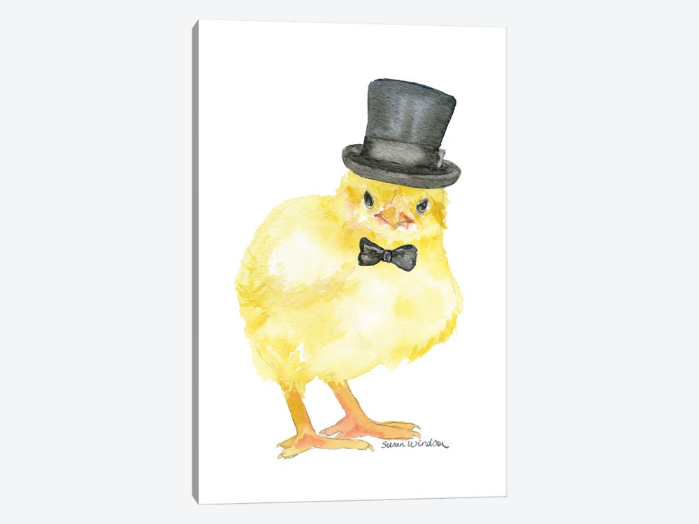Chick In A Top Hat by Susan Windsor 1-piece Canvas Art