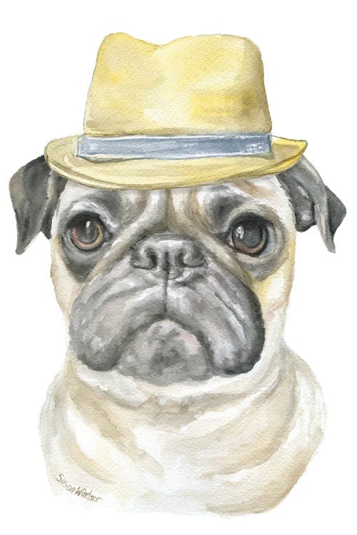 Pug With A Fedora