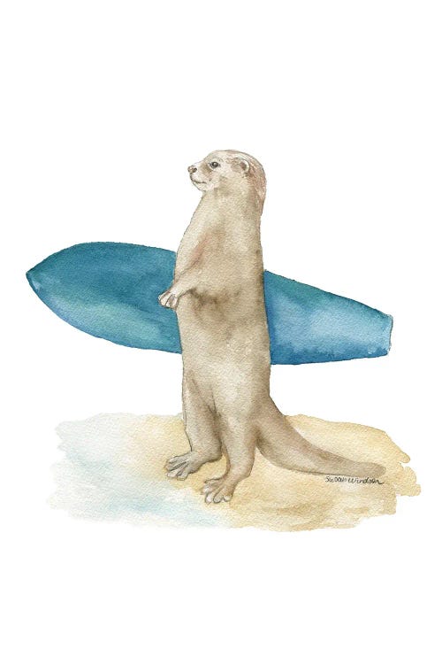 Surfing Otter