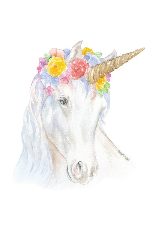 Unicorn With Flowers