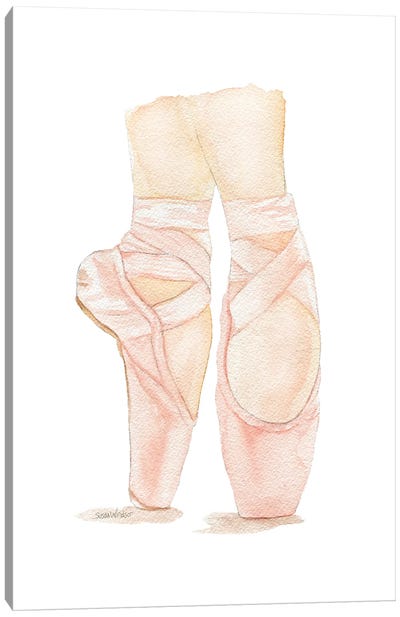Ballet Shoes Canvas Art Print - Susan Windsor