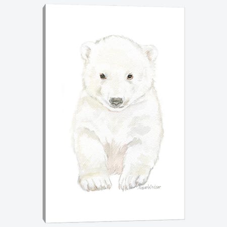 Polar Bear Cub Canvas Print #SWO60} by Susan Windsor Canvas Art