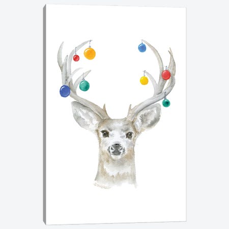 Ornamental Deer Canvas Print #SWO66} by Susan Windsor Canvas Art Print