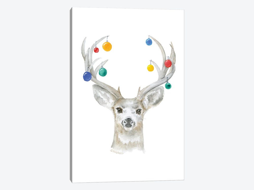 Ornamental Deer by Susan Windsor 1-piece Canvas Art
