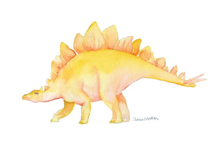 Yellow Stegosaurus Dinosaur