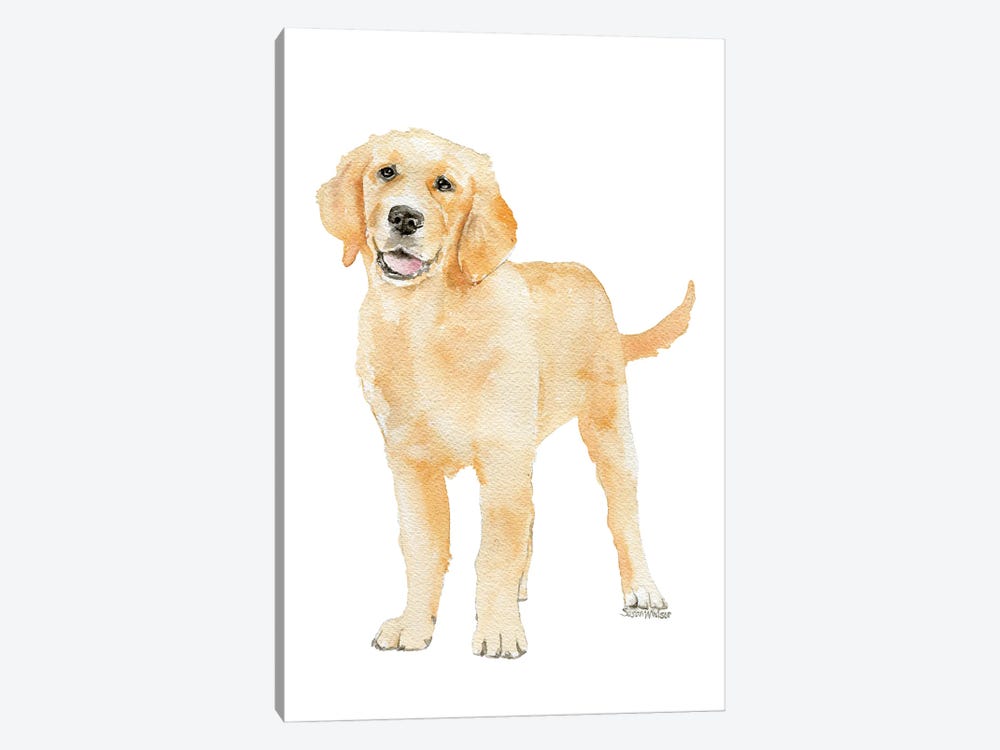 Golden Retriever Puppy Standing by Susan Windsor 1-piece Canvas Artwork