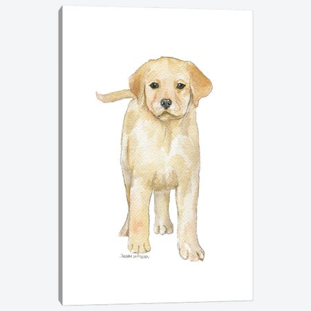 Yellow Labrador Puppy Canvas Print #SWO83} by Susan Windsor Canvas Art
