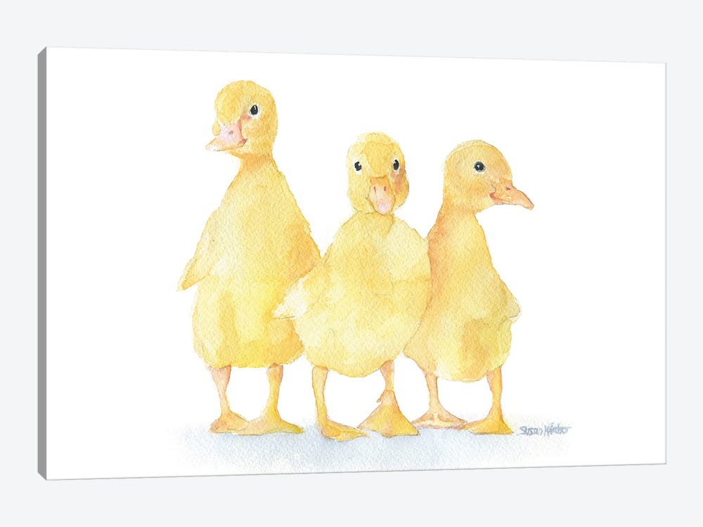 Three Baby Ducklings by Susan Windsor 1-piece Canvas Artwork