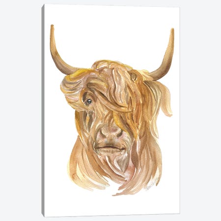 Highland Cow Canvas Print #SWO87} by Susan Windsor Canvas Print