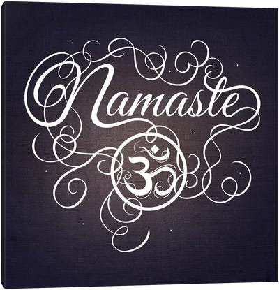 Namaste Canvas Art Print - Swirly Sayings