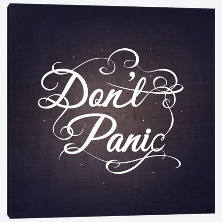 Don't Panic Canvas Print #SWS30} by 5by5collective Canvas Print