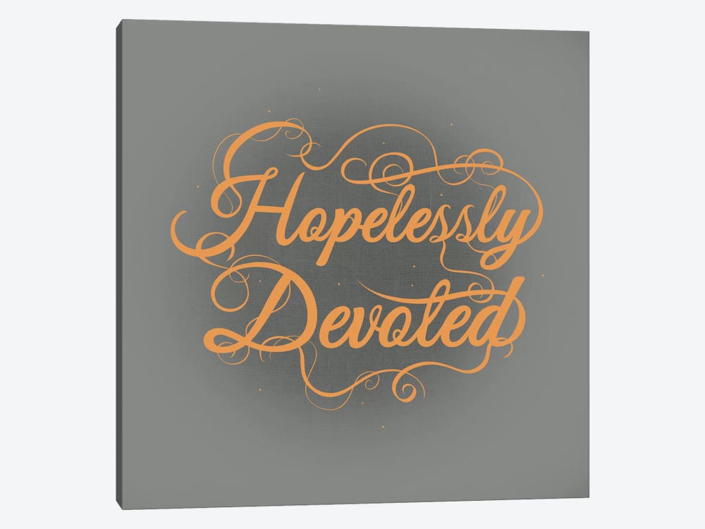 Hopelessly Devoted by 5by5collective 1-piece Canvas Wall Art