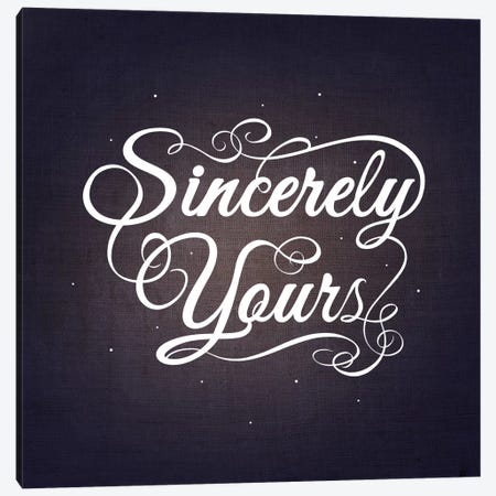 Sincerely Yours Canvas Print #SWS36} by 5by5collective Canvas Wall Art