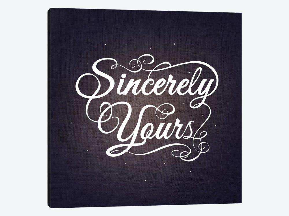 Sincerely Yours by 5by5collective 1-piece Canvas Wall Art