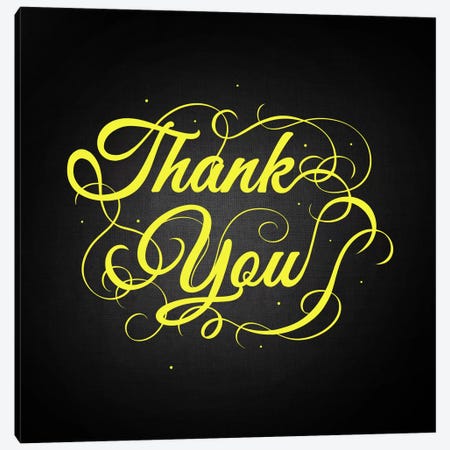 Thanks You Canvas Print #SWS38} by 5by5collective Canvas Art Print