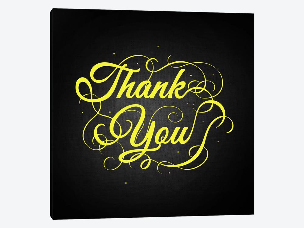 Thanks You by 5by5collective 1-piece Canvas Wall Art