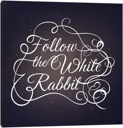 Follow the White Rabbit Canvas Art Print