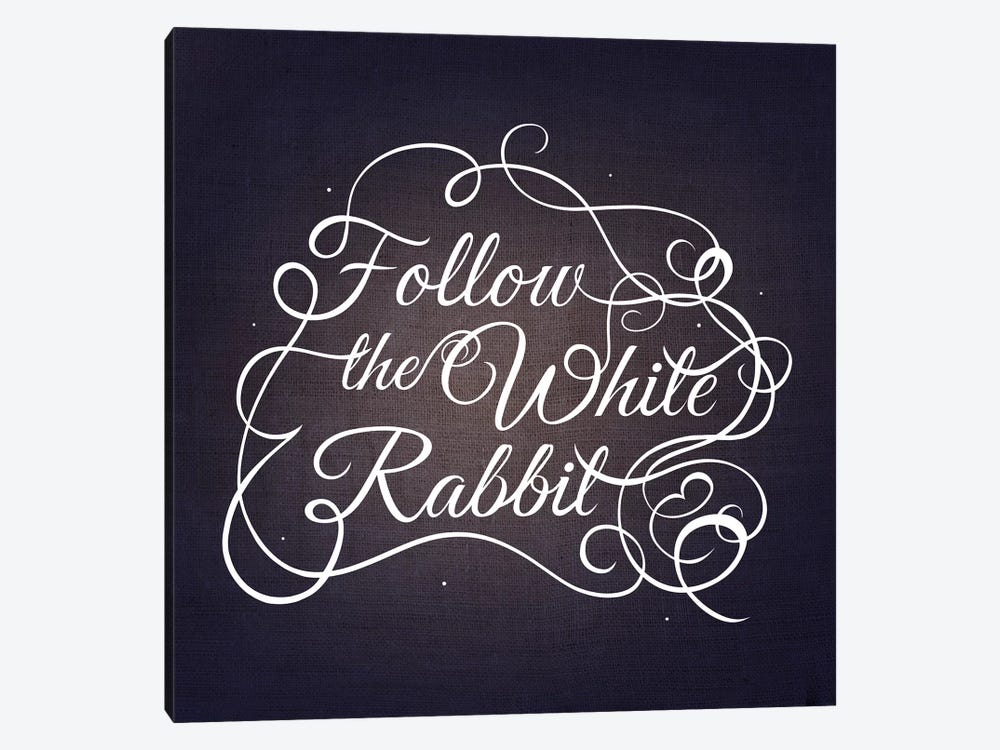 Follow the White Rabbit by 5by5collective 1-piece Canvas Art