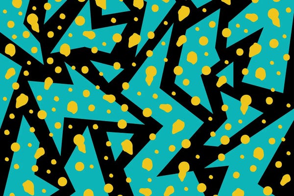 LGBTQ+ Artists: Memphis Pattern 22 - 80s/90s Retro by Studio Memphis Waves