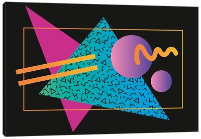 Memphis Pattern 24 - 80s/90s Retro Canvas Art Print - Studio Memphis Waves