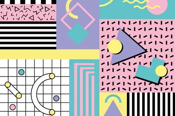 Studio Memphis Waves: Memphis Pattern 27 - 80s/90s Retro by Studio Memphis Waves
