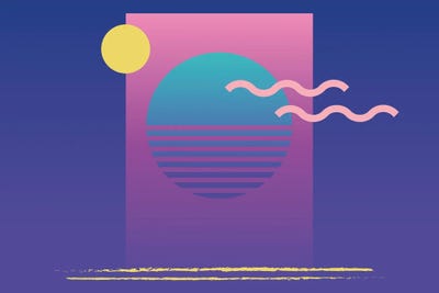 Memphis Pattern 36 - 80s/90s Retro by Studio Memphis Waves canvas print