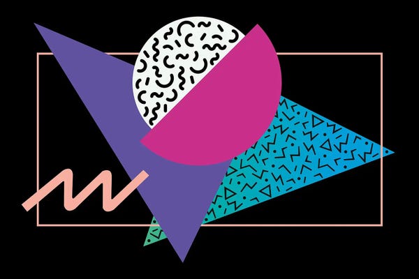 Studio Memphis Waves: Memphis Pattern 40 - 80s/90s Retro by Studio Memphis Waves