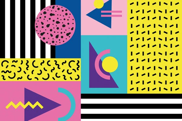Studio Memphis Waves: Memphis Pattern 53 - 80s/90s Retro by Studio Memphis Waves