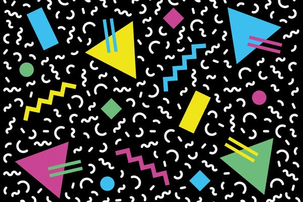 LGBTQ+ Artists: Memphis Pattern 66 - 80s/90s Retro by Studio Memphis Waves