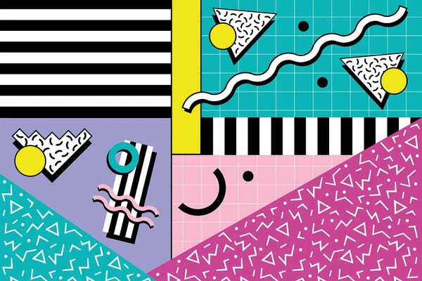 Studio Memphis Waves: Memphis Pattern 68 - 80s/90s Retro by Studio Memphis Waves